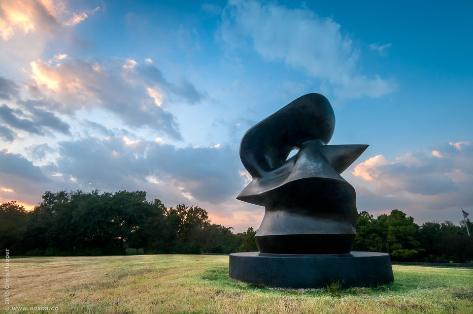 Large Spindle Piece Henry Moore Sculpture Houston Texas