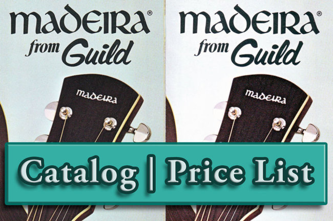 Madeira by Guild Brochure Catalog Price List